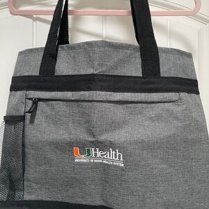 University of Miami Health Systems Tote Bag. Brand new. 18”W x 14” H x 3.25” D.
